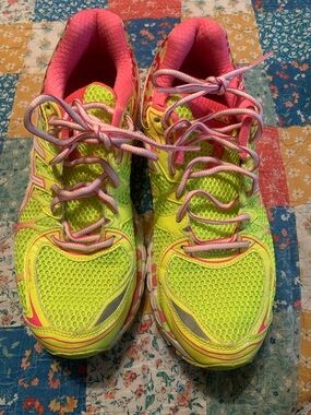 ASICS Women’s Neon Yellow & Pink Running Shoes